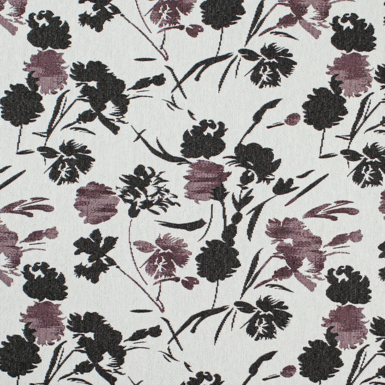 Upholstery Fabric - Purple Floral Upholstery Fabric 54 Inches"